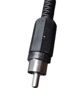 CONECTOR RCAM AEREO PLASTICO NEGRO