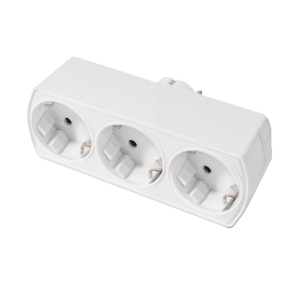 [LIQUIDACIÓN] Adaptador triple Schuko 10/16A Silver