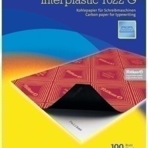 PAPEL CARBON PELIKAN INTERPLASTIC 1022G A4 caja de 100 NEGRO (404400)