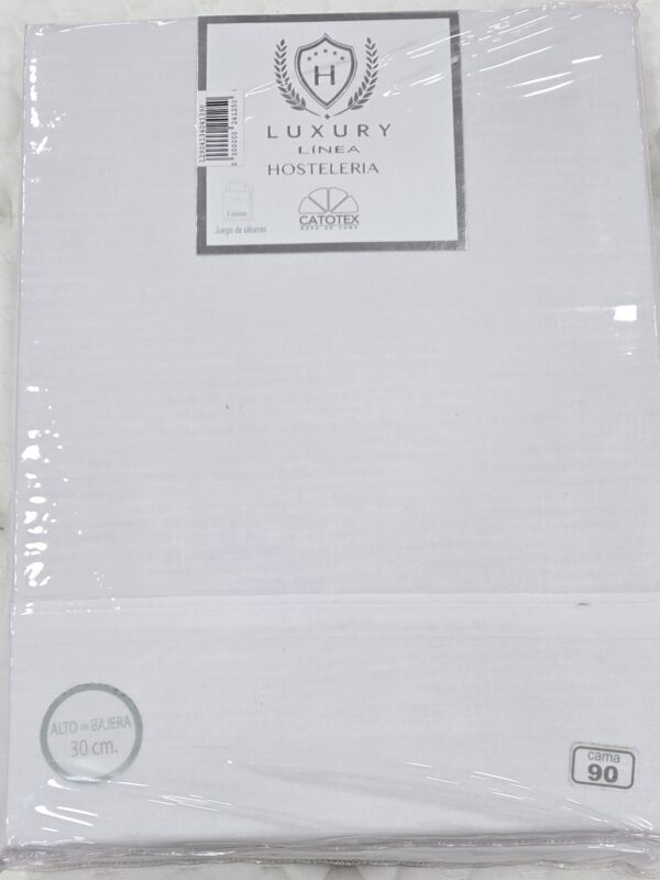 Juego de sabanas Luxury 50/50 Algodón Poliester 3 piezas