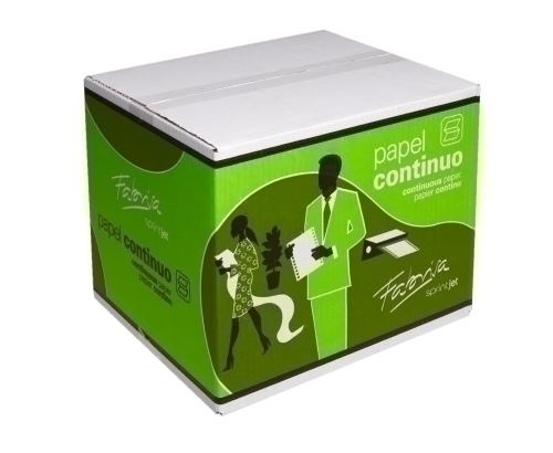 PAPEL CONTINUO BLANCO 8"x240 2 HOJAS 2 CEJAS caja de 1500
