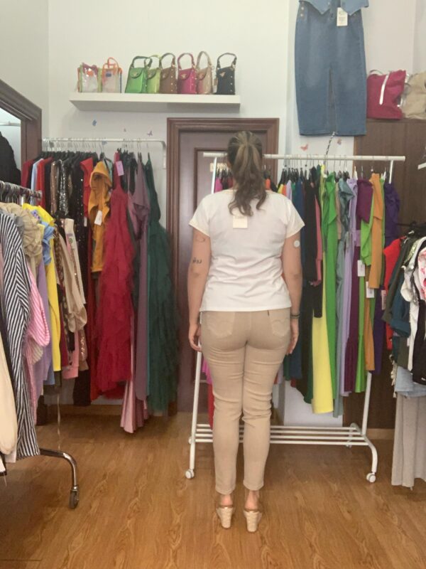 Pantalón crudo Talla curvy - Imagen 2