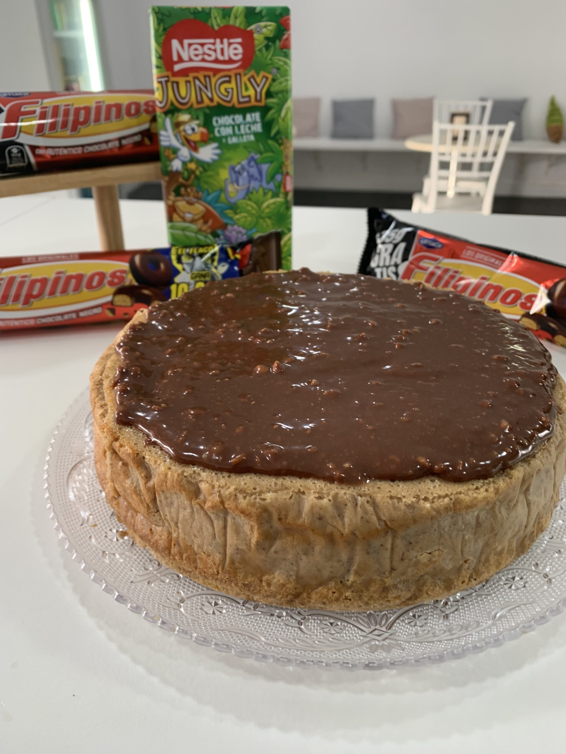 Cheesecake de filipinos y chocolate jungly