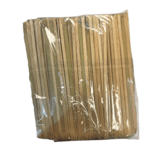 PICKS DOBLE PUNTA 15CM. NATURAL BAMBU
