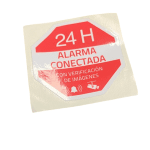 [LIQUIDACIÓN] Pegatina de plastico alarma conectada castell