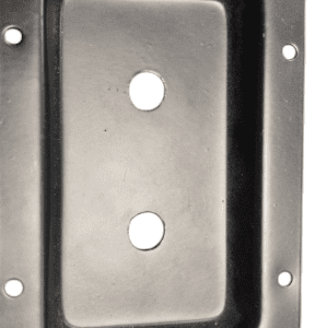 PLACA BAFLE 89X136MM 2 AGUJEROS