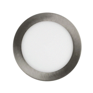 [LIQUIDACIÓN] Placa LED Circular 12W Marco Plata natura W