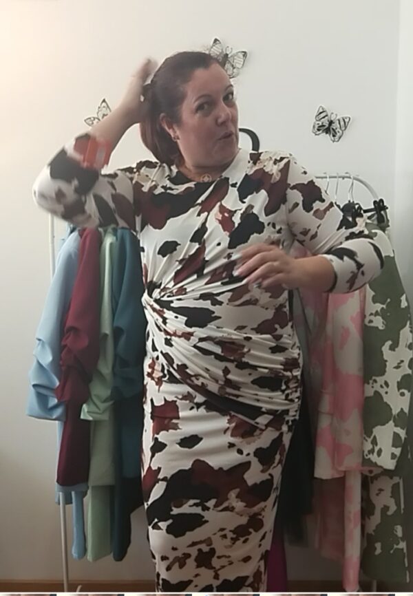 Vestido estampado vaca - Imagen 2