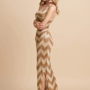 Vestido oro de punto