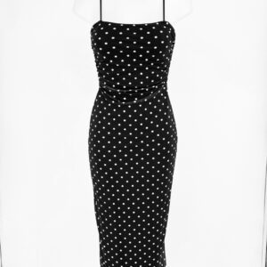 Vestido lunares en tul y forro varios colores