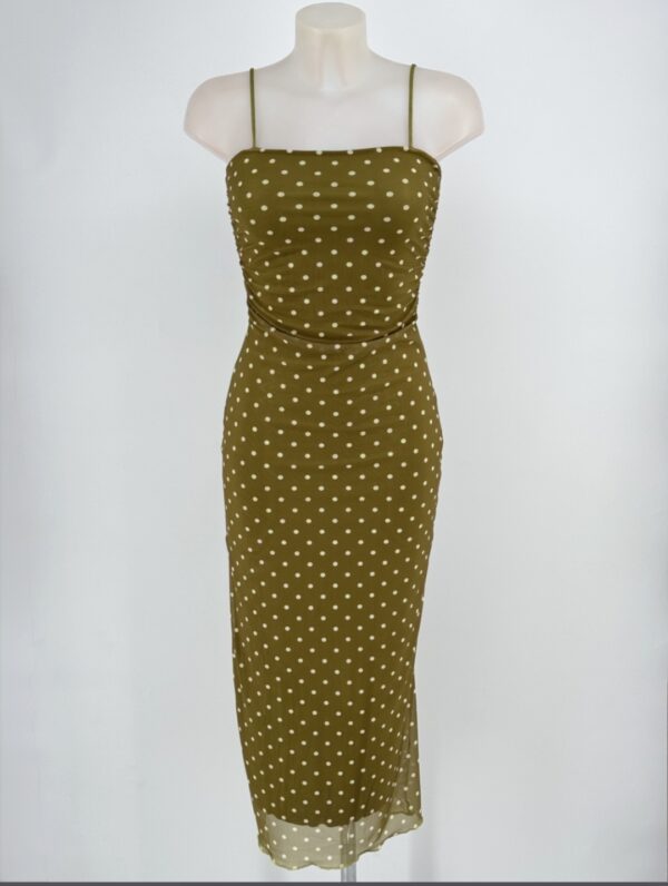 Vestido lunares en tul y forro varios colores - Imagen 3