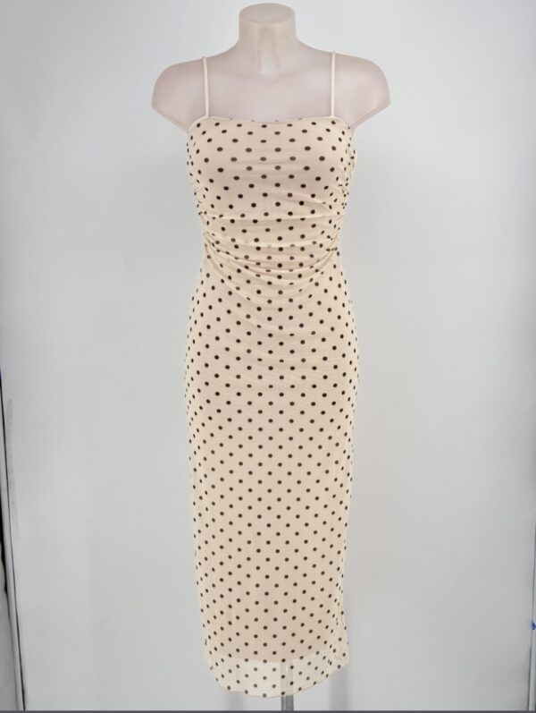 Vestido lunares en tul y forro varios colores - Imagen 4