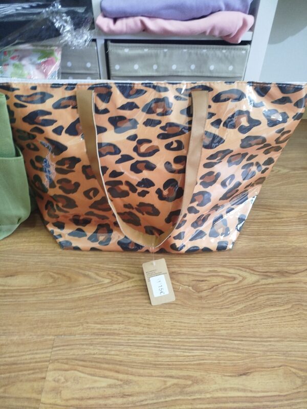 Bolsos de playa con estampado de leopardo en varios colores