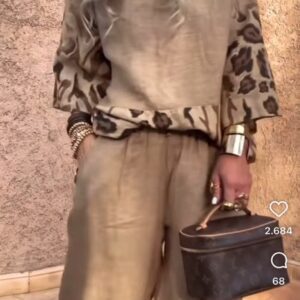 Conjunto tigre 100 % Lino