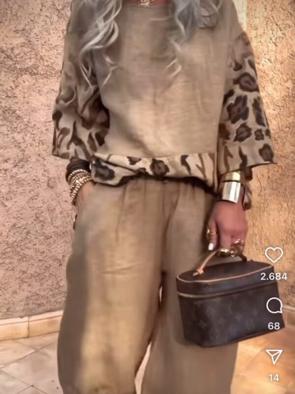 Conjunto tigre 100 % Lino
