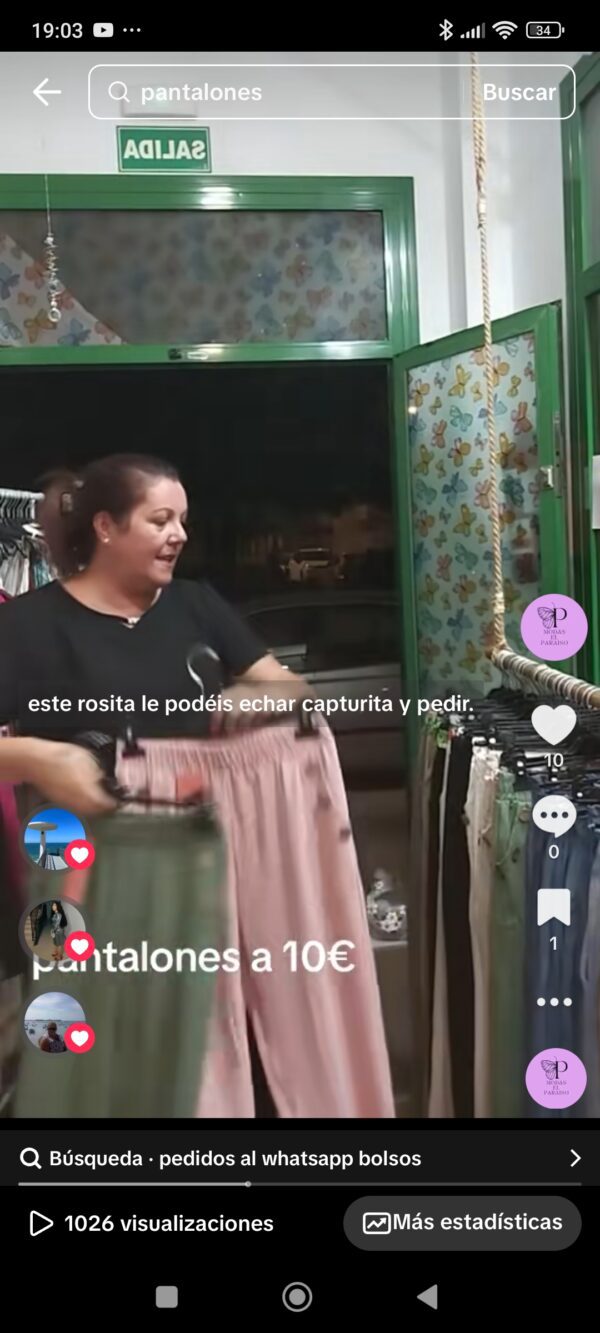 Pantalón fino con botones - Imagen 5