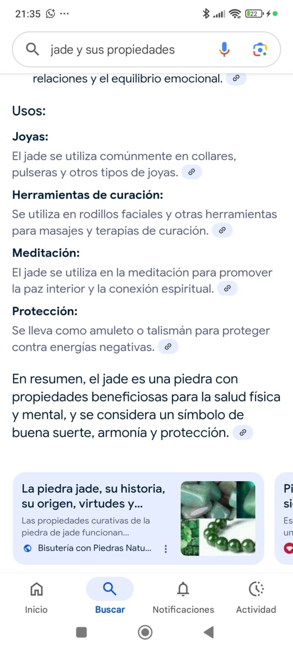 Collar con Jade y libélula o mariposas. Lee sus propiedades en la imagen. - Imagen 3
