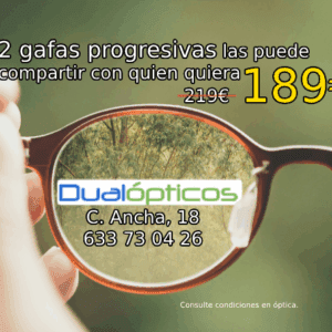 Promoción: 2 Gafas Progresivas por tan solo 189€