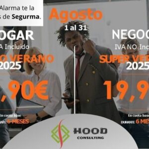 Oferta Alarma de Seguridad para Hogar y Negocio - Segurma - Instalación Gratuita- Cuota mensual 6 meses a 19,90 €