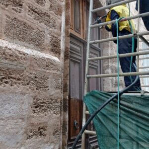 Limpieza de Fachada ostionera.