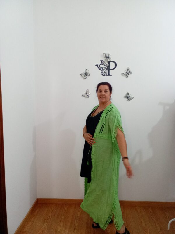 kimono  con encaje