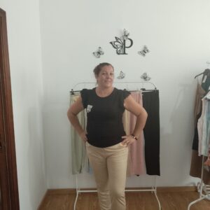 Pantalon con cinturilla elastica en tobillo